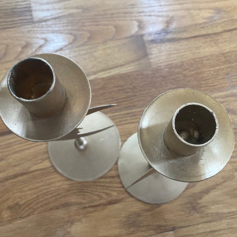 Celestial Moon & Star Candlestick Holders - Set of 2 - Picture 4 of 15